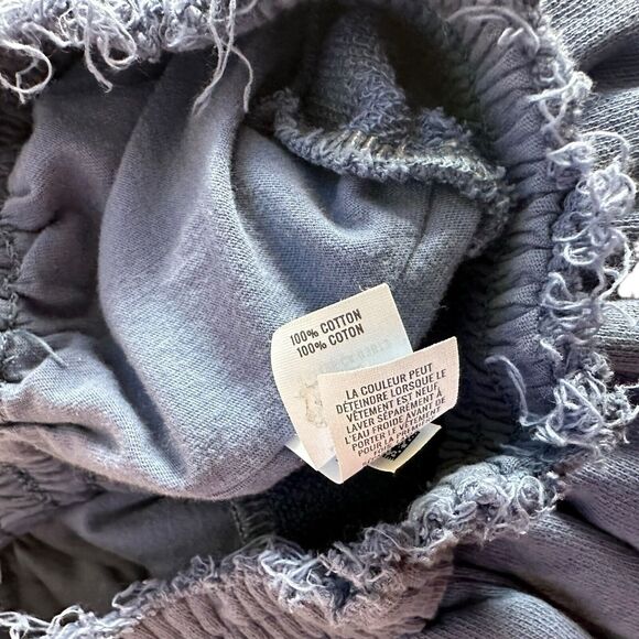 Aerie Weekend Ruffle Tiered Mini Skirt Blue Terry Cloth Pull On Women's Size M - Picture 11 of 13